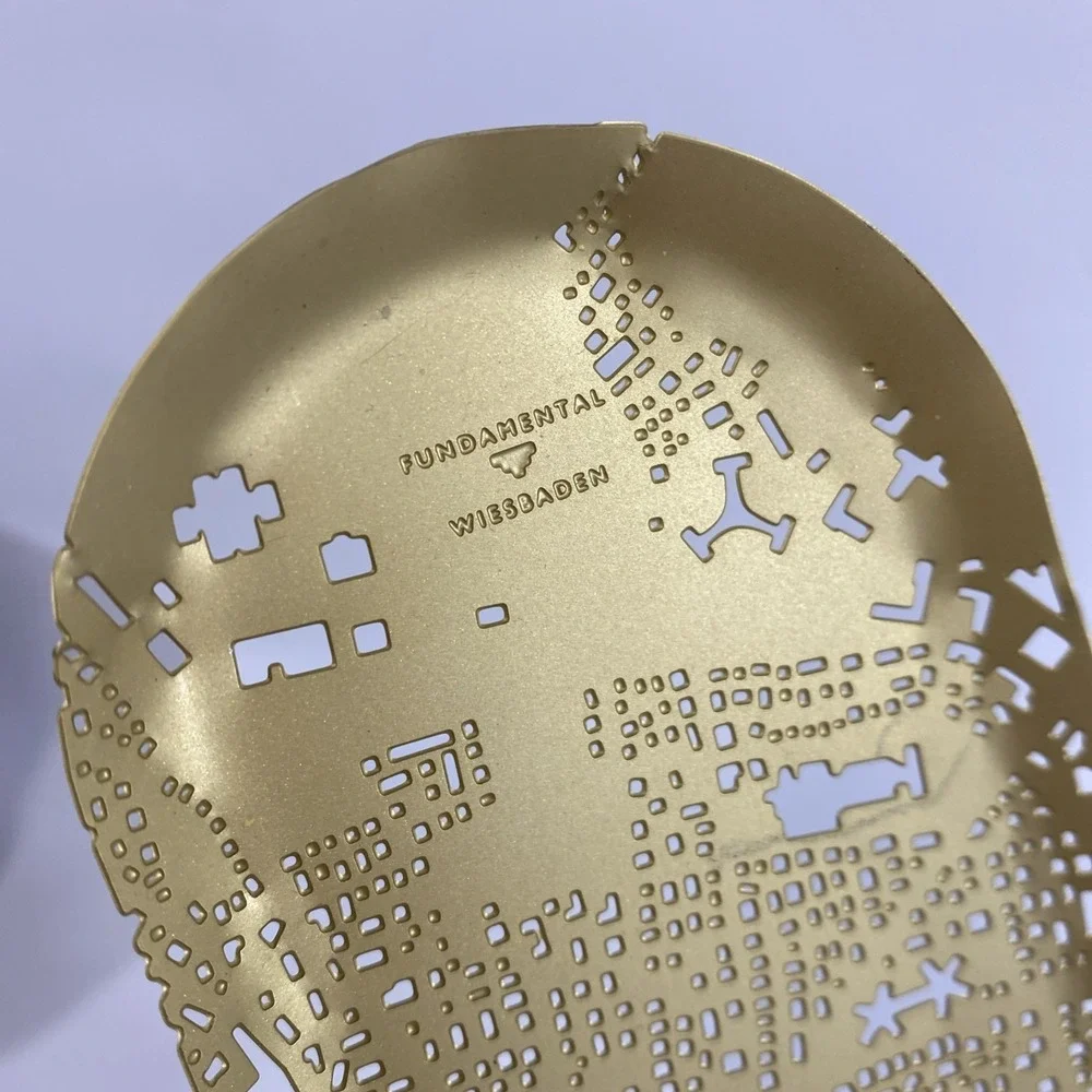 Fundamental Berlin‎ Gold City Pen Tray Modern Design Wiesbaden 7.5